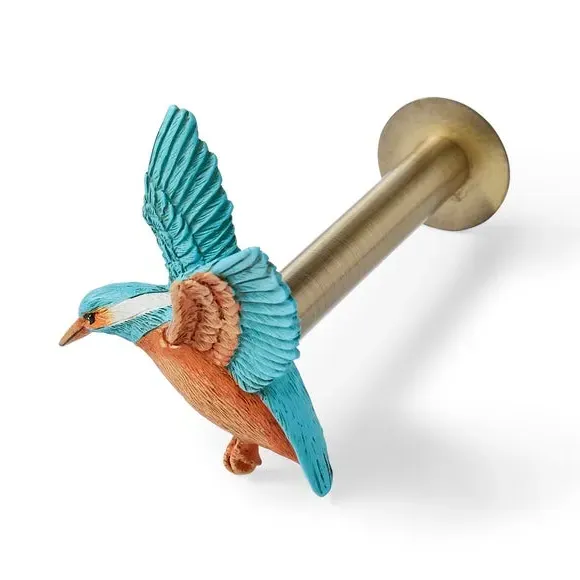 Curtain Dresser with Kingfisher Design - Multicolor