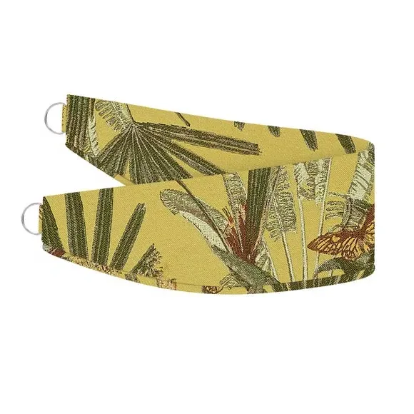 Curtain Tieback Tropical Print - Chartreuse