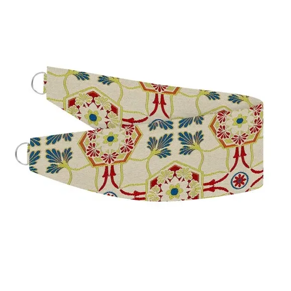 Curtain Tieback with Embroidery - Red