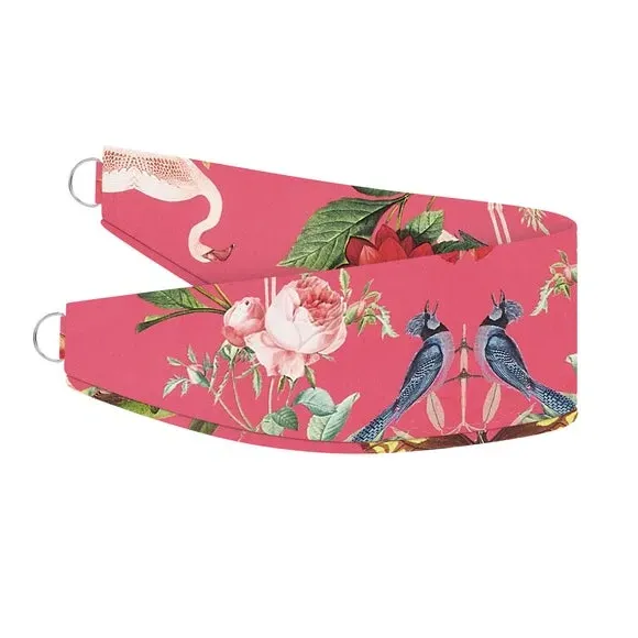 Curtain Tieback with Kaleidoscope Print - Magenta