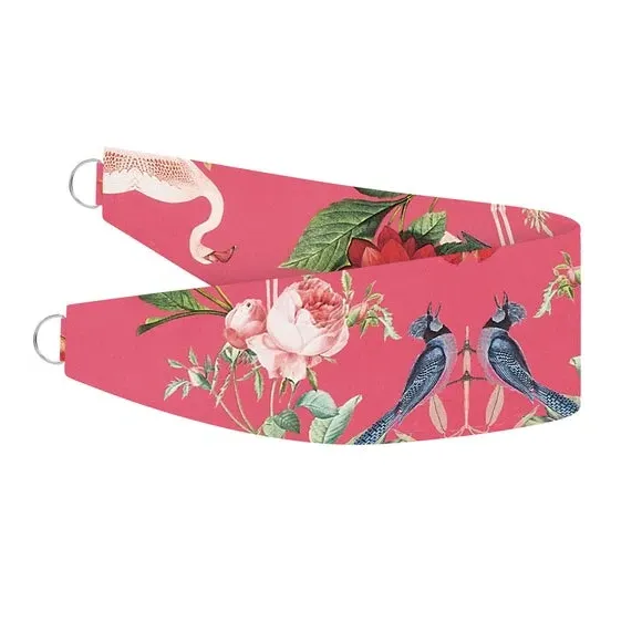 Curtain Tieback with Kaleidoscope Print - Magenta