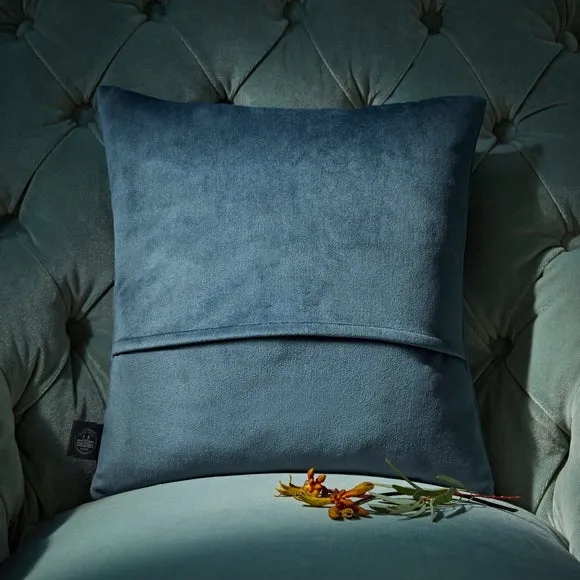 Cushion Cover with Embroidered Design - Peacock