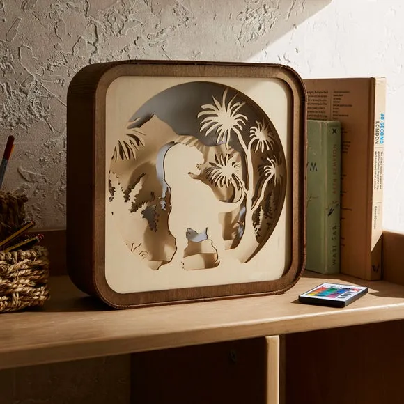 Dinosaur Light Box Color Changing - Brown