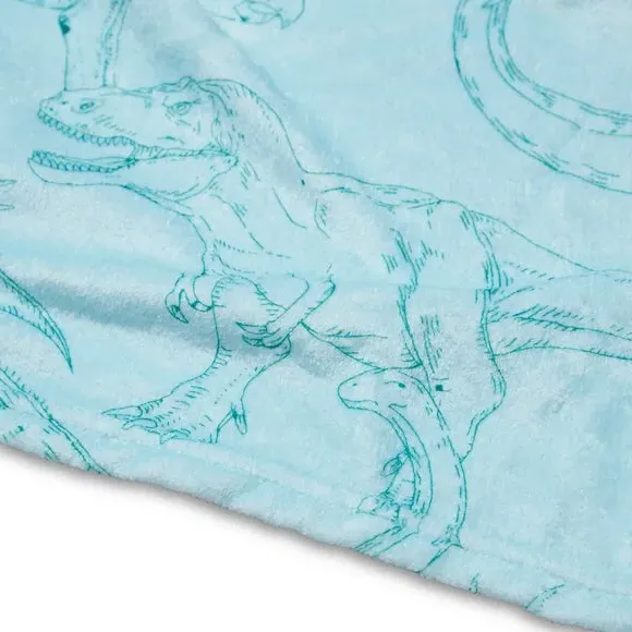 Dinosaurs Gallery Blanket - Natural