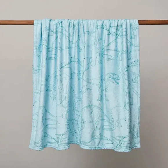 Dinosaurs Gallery Blanket - Natural image