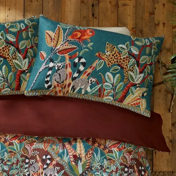 Duvet Cover & Pillowcase Set - Multicolor, Cotton