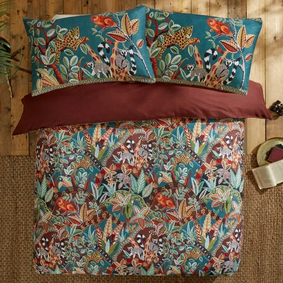 Duvet Cover & Pillowcase Set - Multicolor, Cotton image