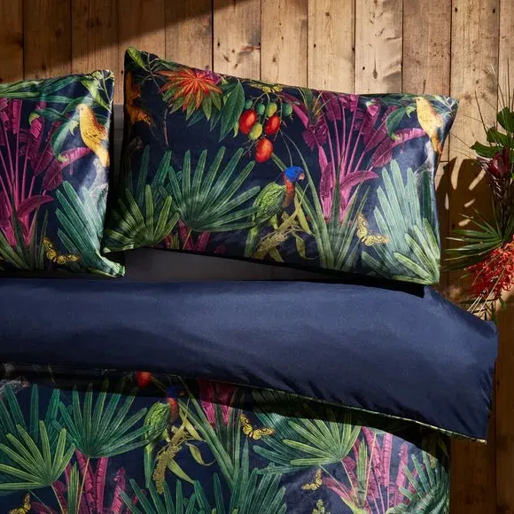 Duvet Cover & Pillowcase Set - Navy, Polyester