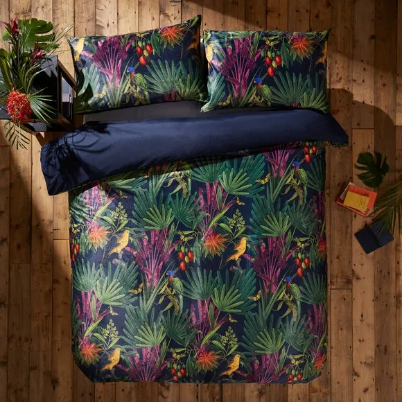 Duvet Cover & Pillowcase Set - Navy, Polyester image