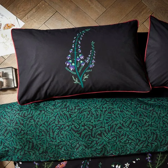 Duvet Cover Set Reversible - Black, Polyester