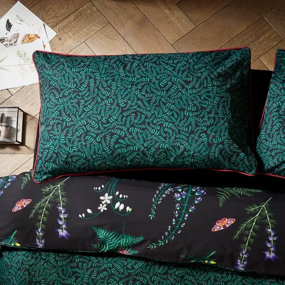 Duvet Cover Set Reversible - Black, Polyester