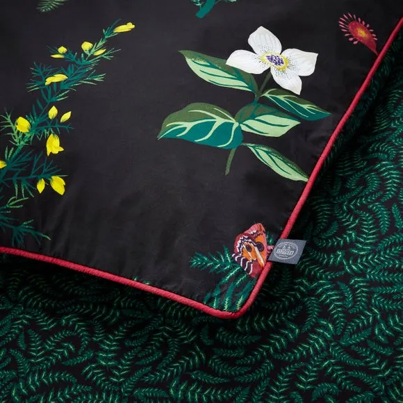 Duvet Cover Set Reversible - Black, Polyester