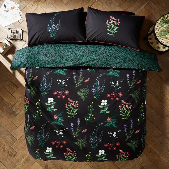 Duvet Cover Set Reversible - Black, Polyester image