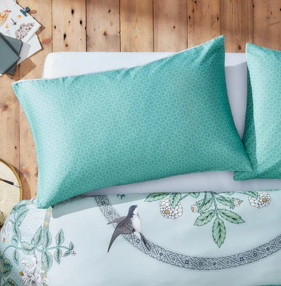 Duvet Cover Set with Pillowcase - Sage, Cotton