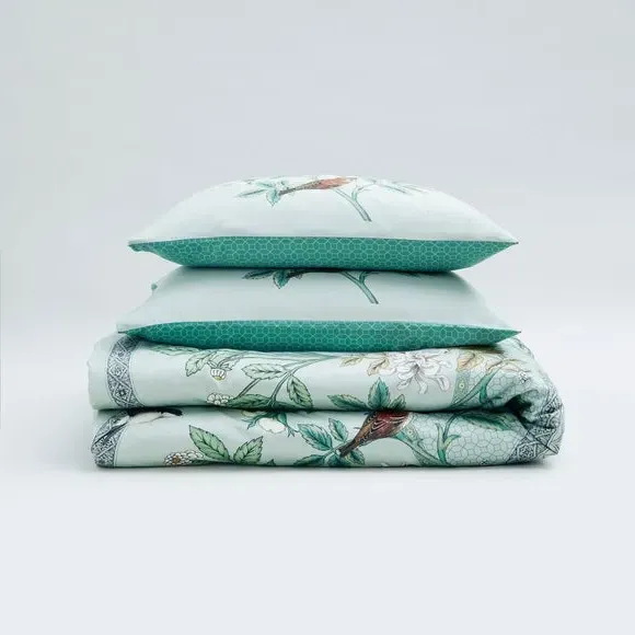 Duvet Cover Set with Pillowcase - Sage, Cotton