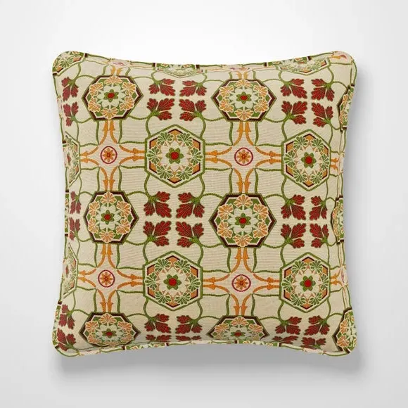 Embroidered Cushion Cover - Pink