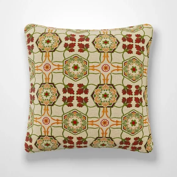 Embroidered Cushion Cover - Pink