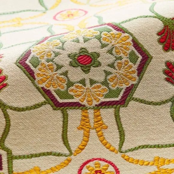 Embroidered Cushion Cover - Pink