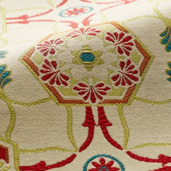Embroidered Cushion Cover - Red