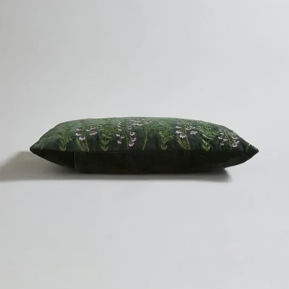Emperor Moth Cushion - Green, Cotton
