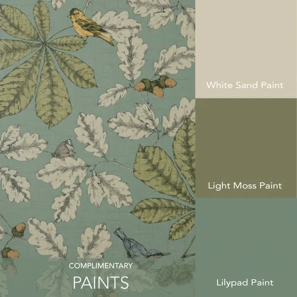 Floral Wallpaper with Smooth Finish - Lilypad