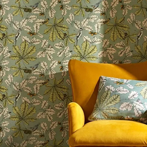 Floral Wallpaper with Smooth Finish - Lilypad image
