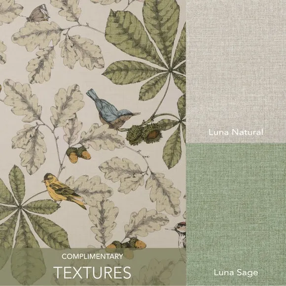 Floral Wallpaper with Smooth Finish - Natural