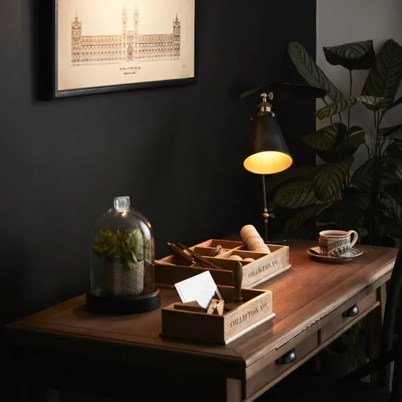 Framed Canvas Wall Art - Black, Timber Frame