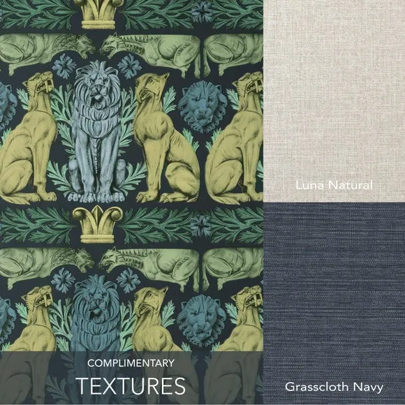 Gothic Creatures Wallpaper - Navy, 150GSM Paper
