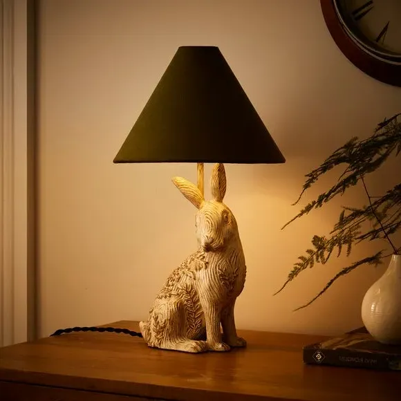 Hare Table Lamp - Natural, Resin