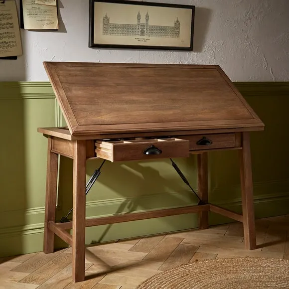Lift Top Draftsman Desk - Wood, Mango Wood
