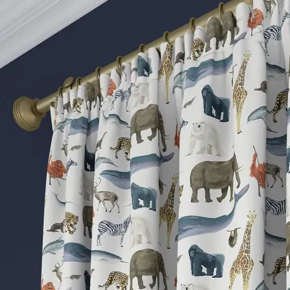 Made to Measure Curtains Animal Print - Multi, Cotton