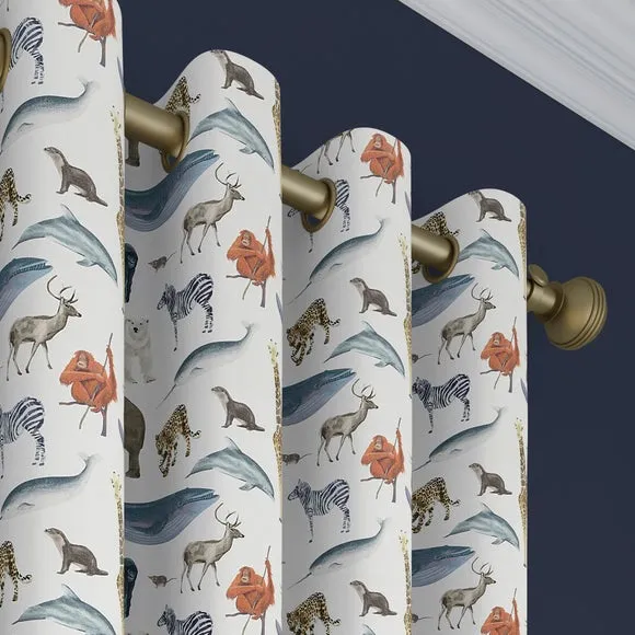 Made to Measure Curtains Animal Print - Multi, Cotton
