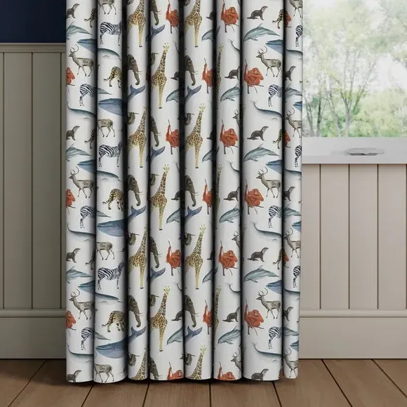 Made to Measure Curtains Animal Print - Multi, Cotton