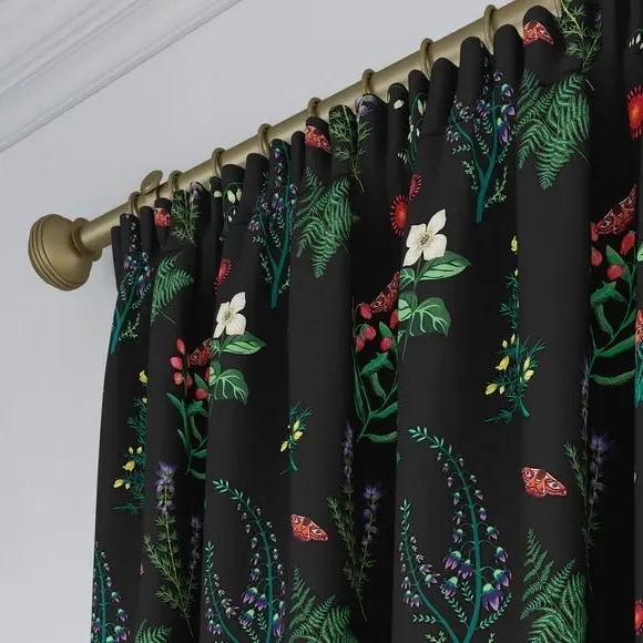 Made to Measure Curtains - Black, Velvet
