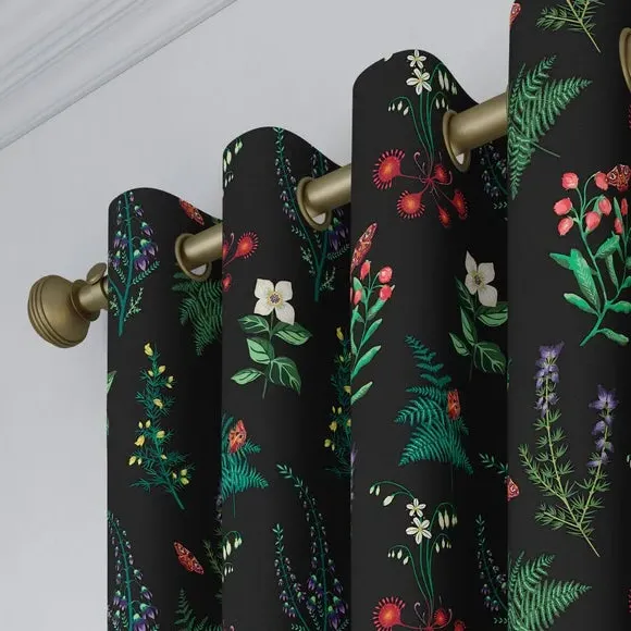 Made to Measure Curtains - Black, Velvet