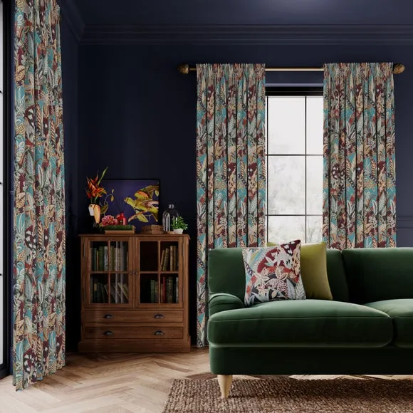 Made to Measure Curtains - Green, Polyester