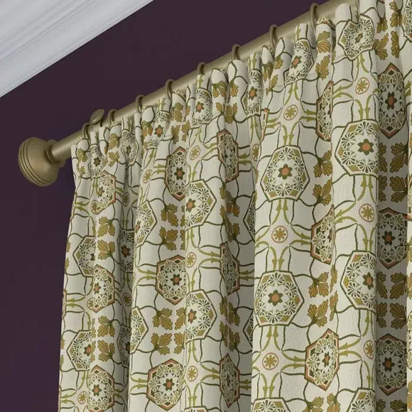 Made to Measure Curtains - Green, Polyester