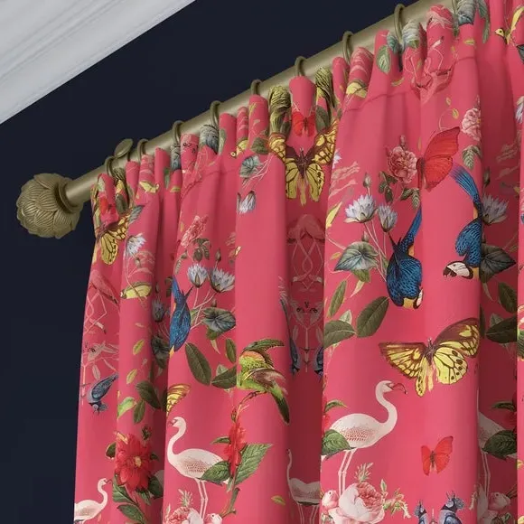 Made to Measure Curtains - Magenta, Polyester