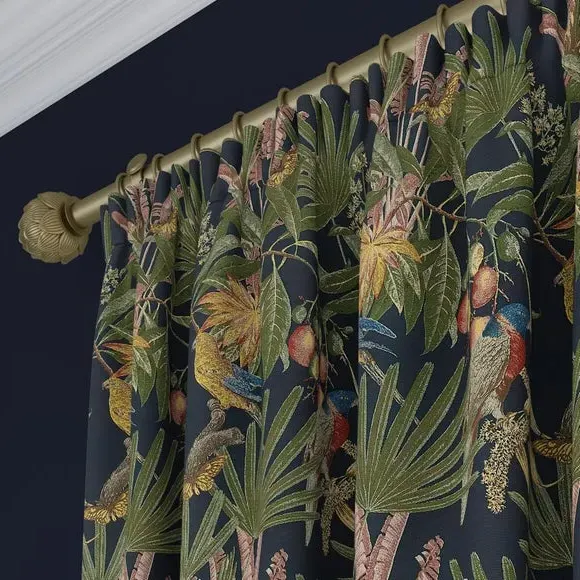 Made to Measure Curtains - Navy, Polyester