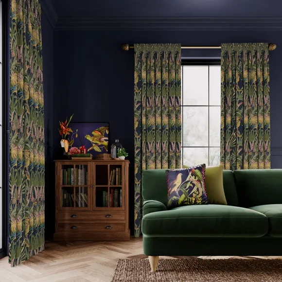 Made to Measure Curtains - Navy, Polyester