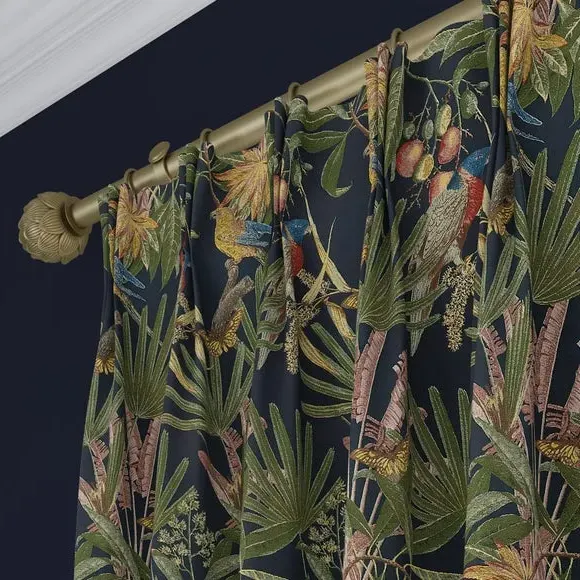 Made to Measure Curtains - Navy, Polyester