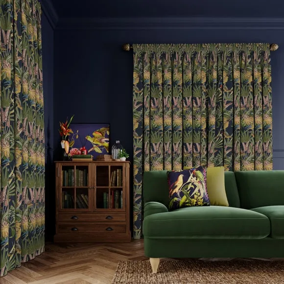 Made to Measure Curtains - Navy, Polyester