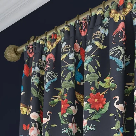 Made to Measure Curtains - Navy, Polyester