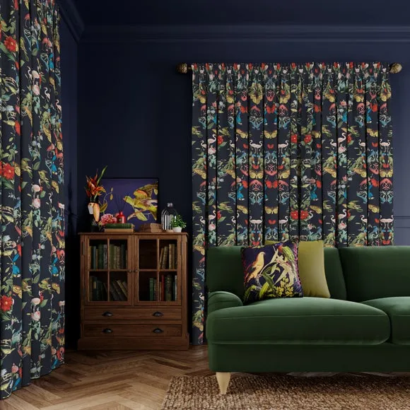 Made to Measure Curtains - Navy, Polyester