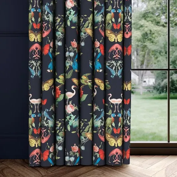 Made to Measure Curtains - Navy, Polyester