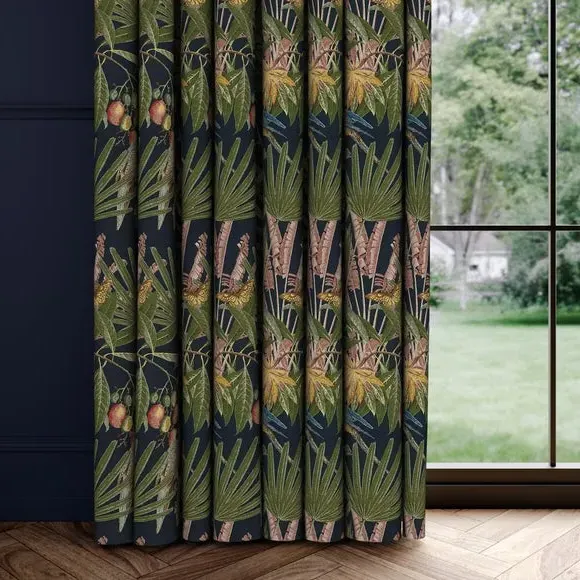 Made to Measure Curtains - Navy, Polyester