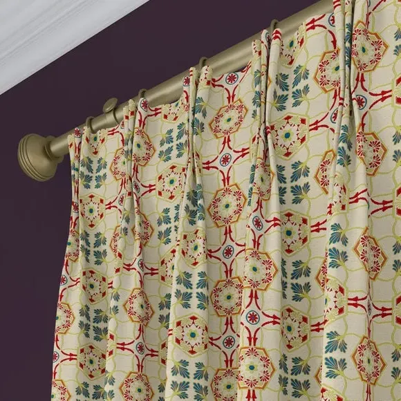 Made to Measure Curtains - Red, Polyester