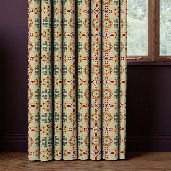 Made to Measure Curtains - Red, Polyester
