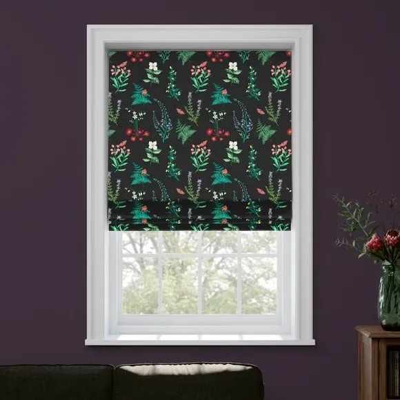 Made to Measure Roman Blind - Black, Velvet